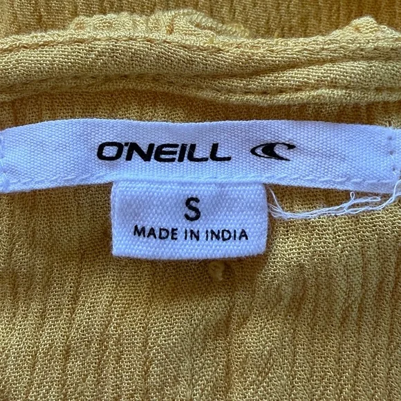 O’Neill Mustard Yellow Long Sleeve Blouse - Picture 6 of 6